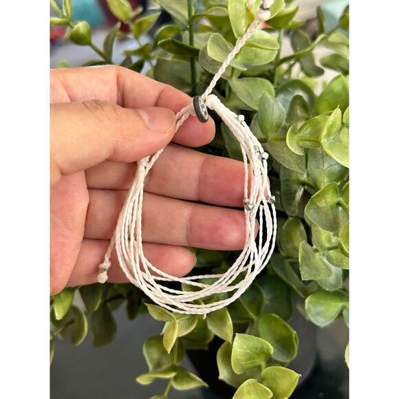 Pura Vida White Silver Beads Bracelet - Picture 3 of 3